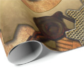 Golden steampunk cadeaupapier (Rol Hoek)