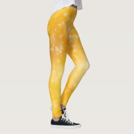 Golden sterren geel en wit leggings