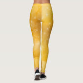 Golden sterren geel en wit leggings (Achterkant)
