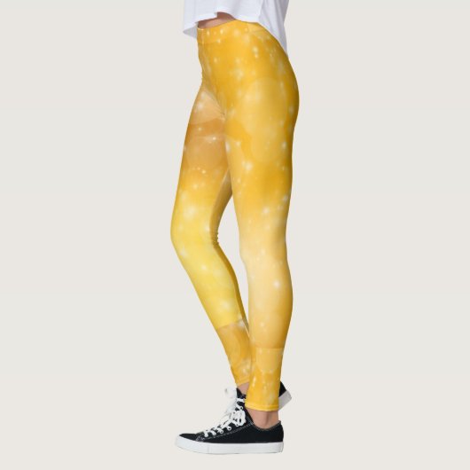 Golden sterren geel en wit leggings (Links)