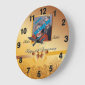 Golden Stijlvol 🕰️ 50ste Jubileum Speciaal Grote Klok (Hoek)