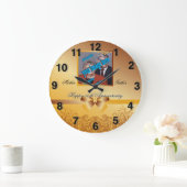 Golden Stijlvol 🕰️ 50ste Jubileum Speciaal Grote Klok (Huis)