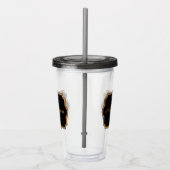 Golden Stippen Acryl Drinkbeker (Rechts)