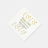 Golden stippen glitter vrolijke 20ste verjaardag b servet (Hoek)
