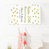 Golden stippen glitter vrolijke 20ste verjaardag b spandoek (Insitu)