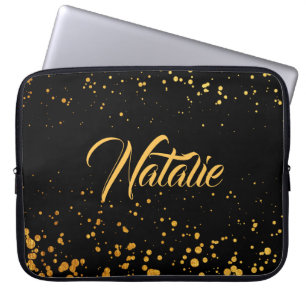 Golden Stippen Laptop Sleeve
