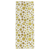 Golden Stippen Wine Gift Bag Wijn Cadeautas (Achterkant)