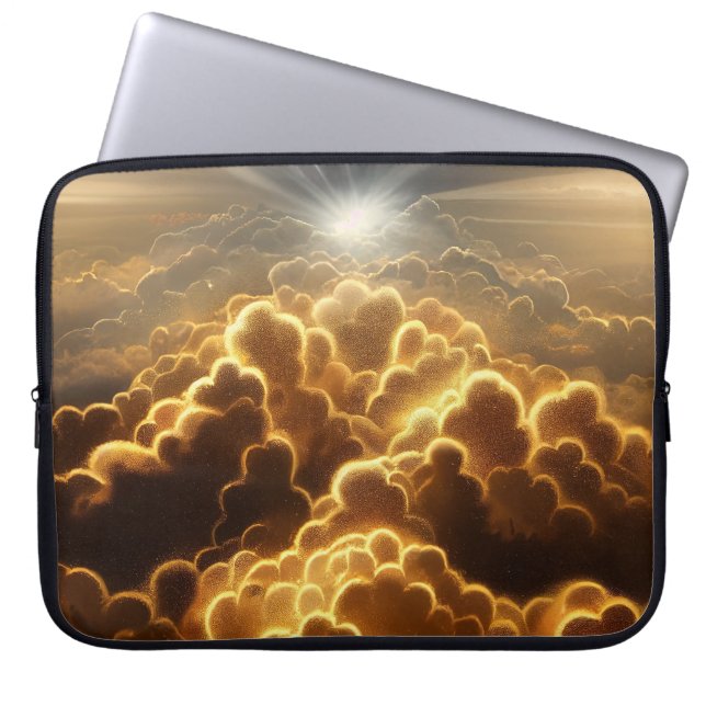 GOLDEN STORM KLEUREN MET SCHIJNSTAR LAPTOP SLEEVE (Voorkant)