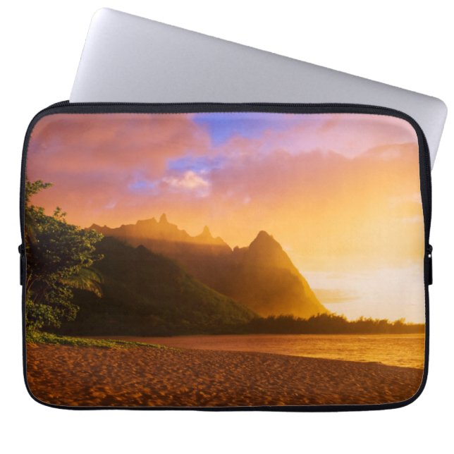 Golden strand sunset, Hawaii Laptop Sleeve (Voorkant)