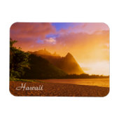 Golden strand sunset, Hawaii Magneet (Horizontaal)