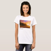 Golden strand sunset, Hawaii T-shirt (Voorkant volledig)