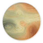 Golden Strata | Perzisch verbrand Oranje groen aga Keramische Knop (Voorkant)