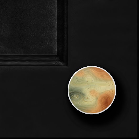 Golden Strata | Perzisch verbrand Oranje groen aga Keramische Knop