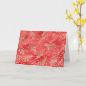 Golden Straw Chinese Rode Vriendschap Kaart (Gele Bloem)