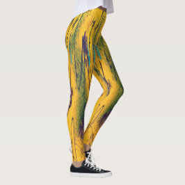 Golden Streaked Dames Leggings