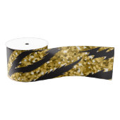 Golden strepen, tijgerstrepen, patroon grosgrain lint (Spoel)