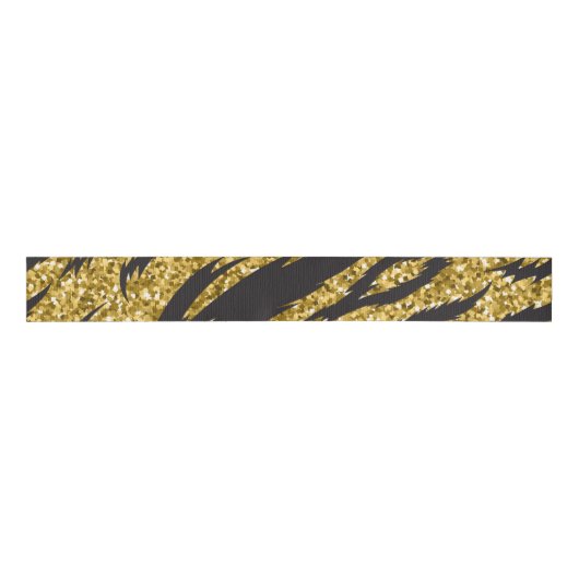 Golden strepen, tijgerstrepen, patroon grosgrain lint (Voorkant)