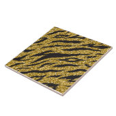 Golden strepen, tijgerstrepen, patroon tegeltje (Zijkant)