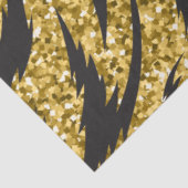 Golden strepen, tijgerstrepen, patroon tissuepapier (Detail)