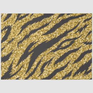 Golden strepen, tijgerstrepen, patroon tissuepapier