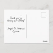 Golden stripe elegant dank u briefkaart (Achterkant)