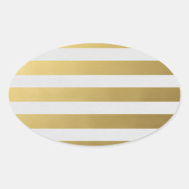 Golden Striped Sticker