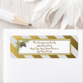 Golden Stripes - Kerstmis Etiket (Insitu)