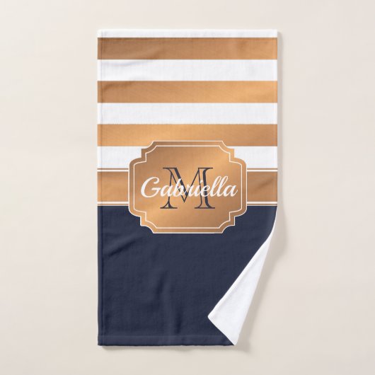Golden Stripes Pattern Bad Handdoek (Handdoek)