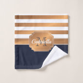 Golden Stripes Pattern Bad Handdoek (Wasdoekje)