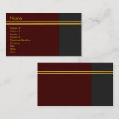 Golden Stripes Visitekaartje (Voorkant / Achterkant)