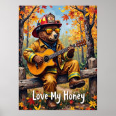 Golden Strums: Honeyed Notes van het Beer Poster (Voorkant)