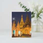 Golden Stupa en Temples Briefkaart (Staand voorkant)
