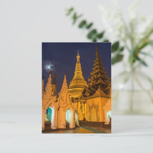 Golden Stupa en Temples Briefkaart (Staand voorkant)