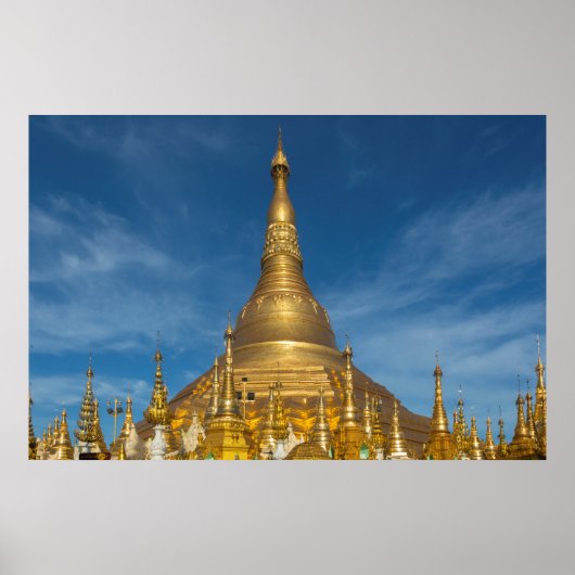 Golden Stupa Temple Poster (Voorkant)