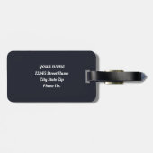 Golden Summer Glow Poppy Paradise Bagagelabel (Achterkant horizontaal)