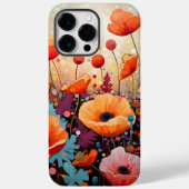 Golden Summer Glow Poppy Paradise Case-Mate iPhone Case (Achterkant)