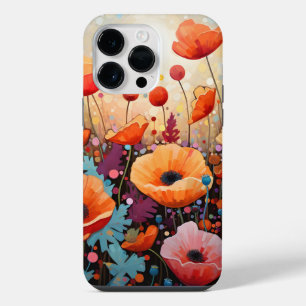 Golden Summer Glow Poppy Paradise iPhone 14 Pro Max Hoesje