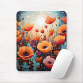 Golden Summer Glow Poppy Paradise Muismat (Met muis)