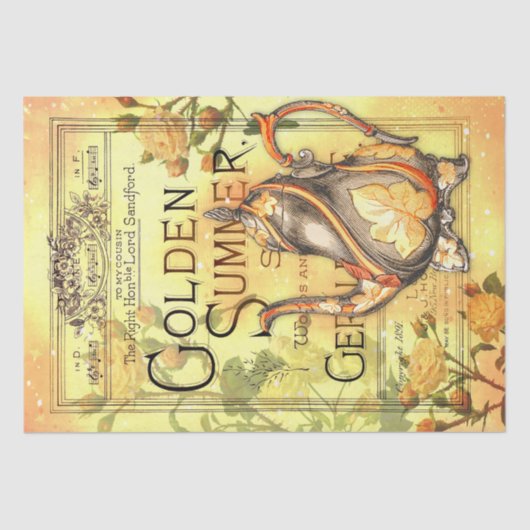  Golden Summer Tea Kettle - Ontvlechtingkwestie Tissuepapier (Voorkant)