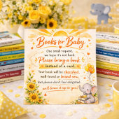 Golden Sun Baby Book Style Informatiekaartje