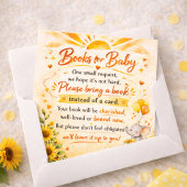 Golden Sun Baby Book Style Informatiekaartje