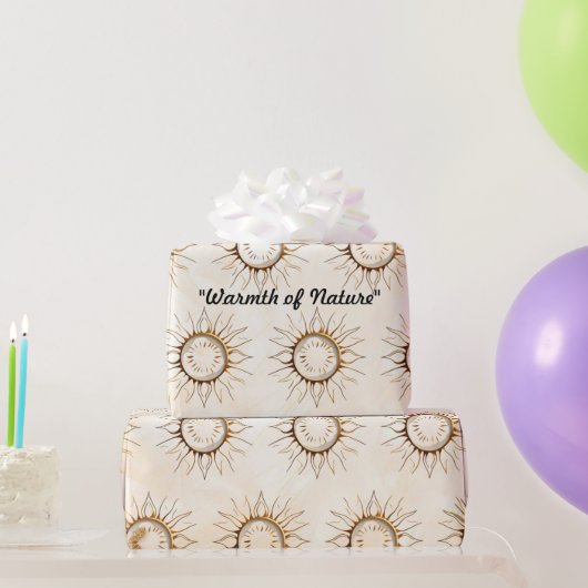 "Golden Sun Blaze" Cadeaupapier (Feestgeschenken)