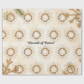 "Golden Sun Blaze" Cadeaupapier (Vlak)