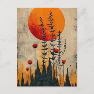 Golden Sun-Briefkaart Feestdagenkaart