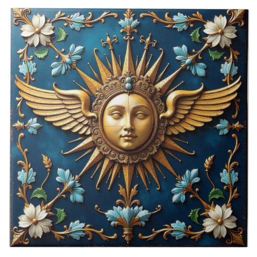 Golden Sun God Tegeltje (Voorkant)