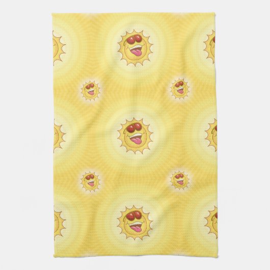 Golden Sun Kitchen Towel Theedoek (Verticaal)