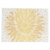 Golden Sun Mandala Confetti Groot Cadeauzakje (Achterkant)