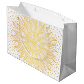 Golden Sun Mandala Confetti Groot Cadeauzakje (Achterkant Gekanteld)