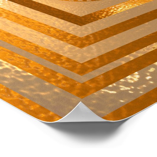 Golden Sun Mandala - Warm Regards Poster (Hoek)