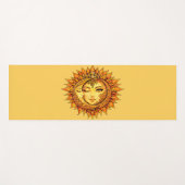 Golden Sun Moon Boho Goddess Celestial Mandala Art Yogamat (Voorkant (horizontaal))